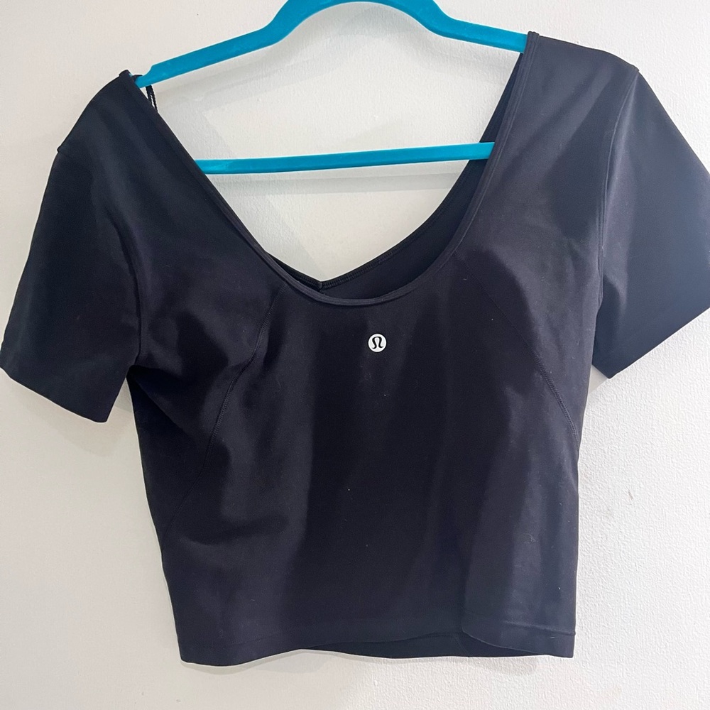 lululemon athletica Black Crop Top